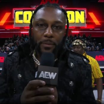 Swerve Strickland cuts his first promo as AEW Champion on AEW Collision & Rampage